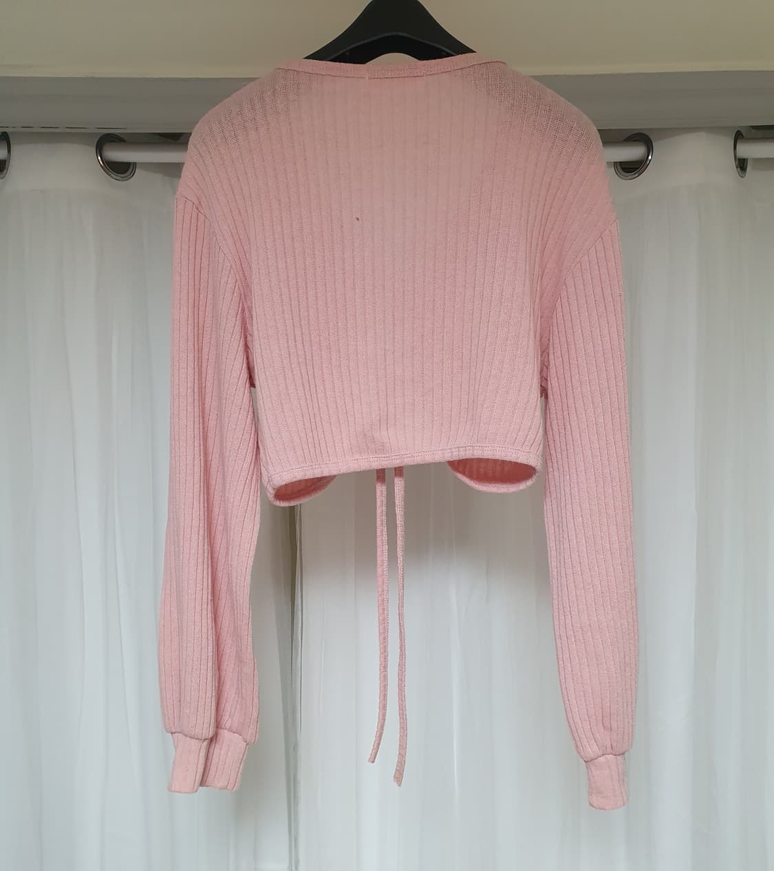 핑크색 숏 가디건 볼레로 스타일)44 상품이미지4