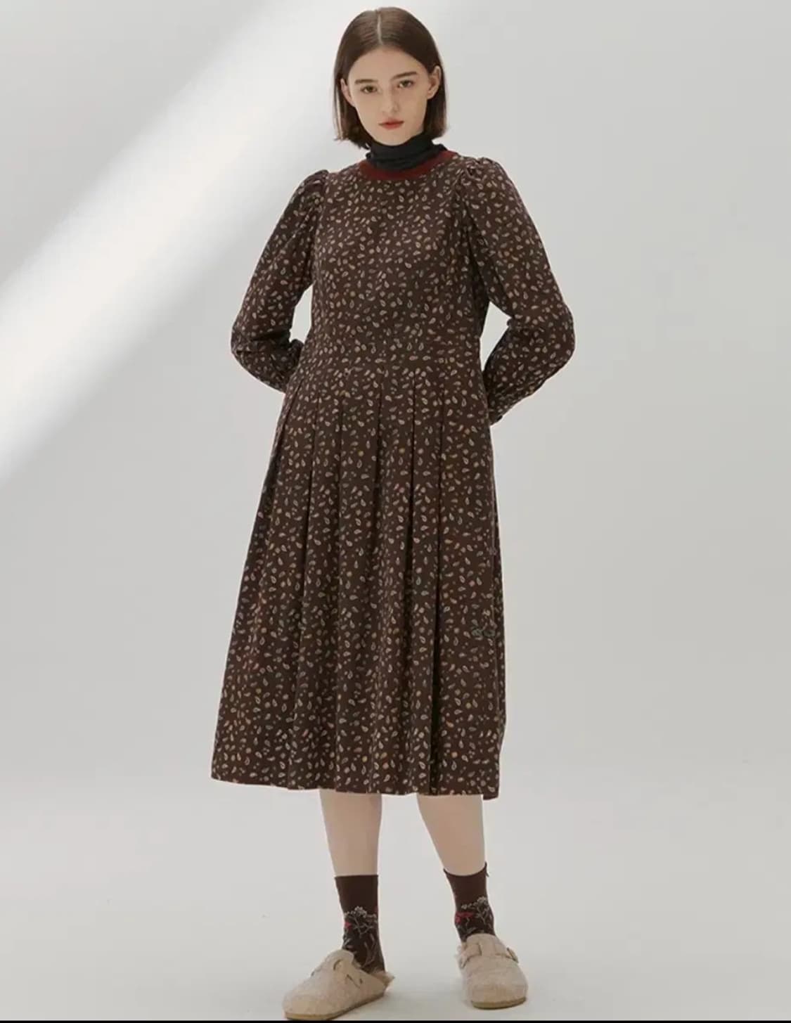 써스데이아일랜드 코듀로이 롱원피스 M사이즈 상품이미지1