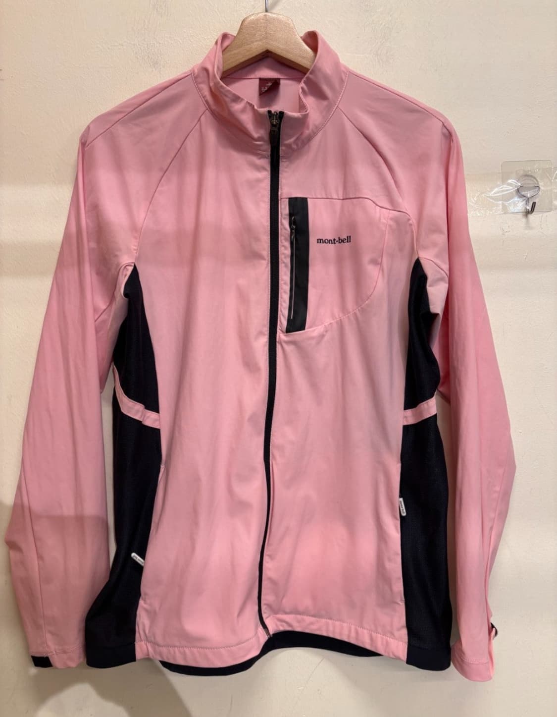 L 몽벨 나일론 핑크 집업 바람막이 상품이미지1