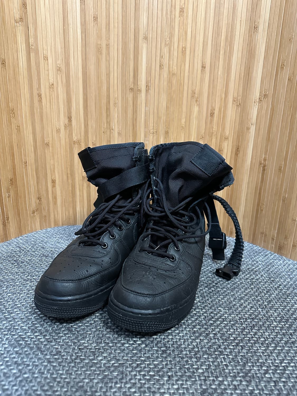 나이키 sf 에어포스 하이 블랙 상품이미지4