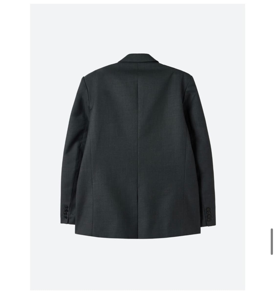 문선 unisex ovetsized tailored jacket / 차콜 상품이미지2