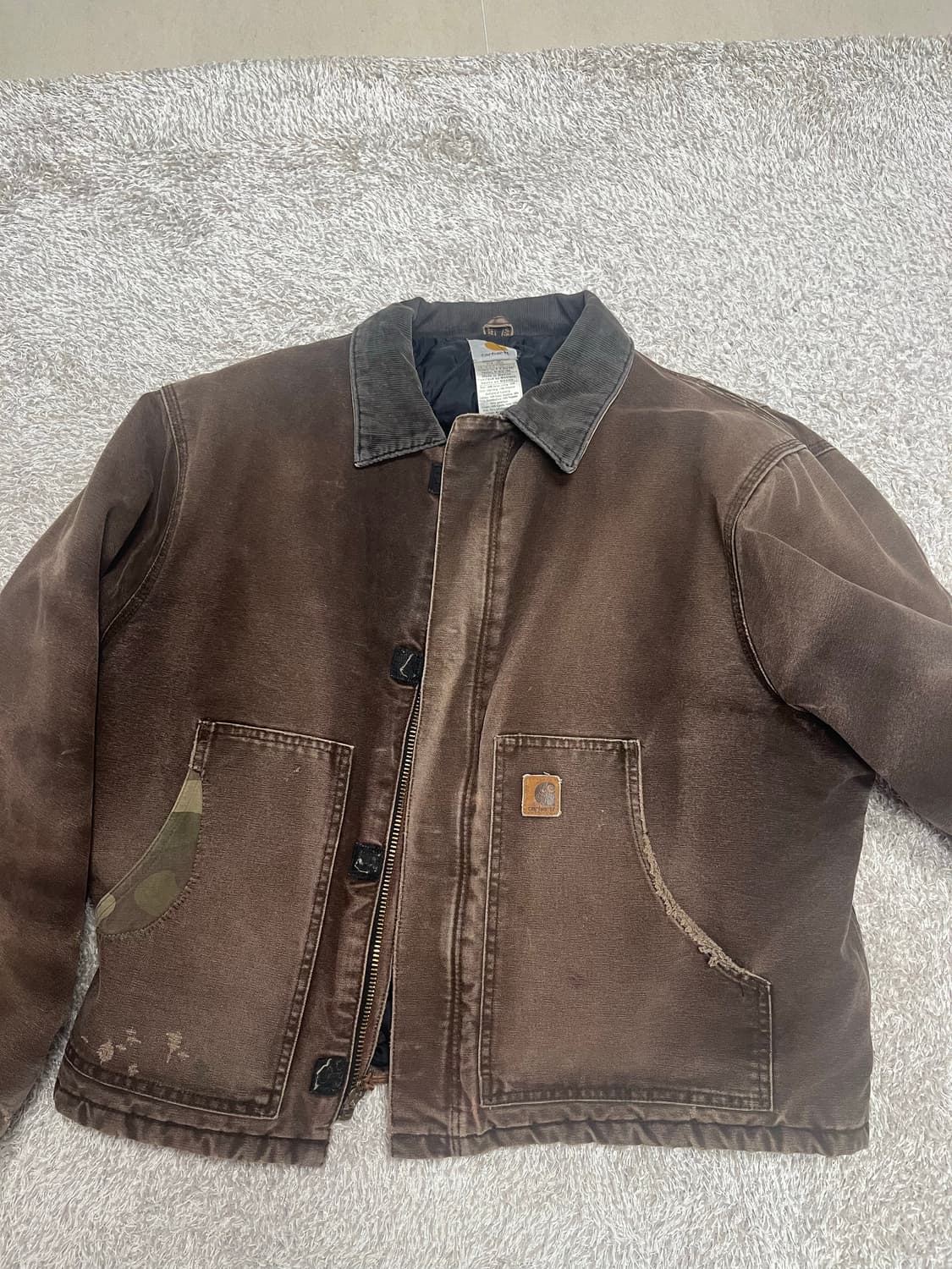 칼하트 j22 dkb 디트로이트 빈티지 워크자켓 상품이미지1