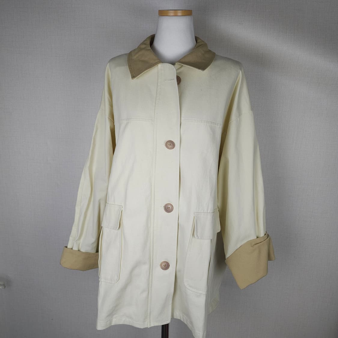 인그잉 배색 자켓 여성F사이즈 상품이미지1