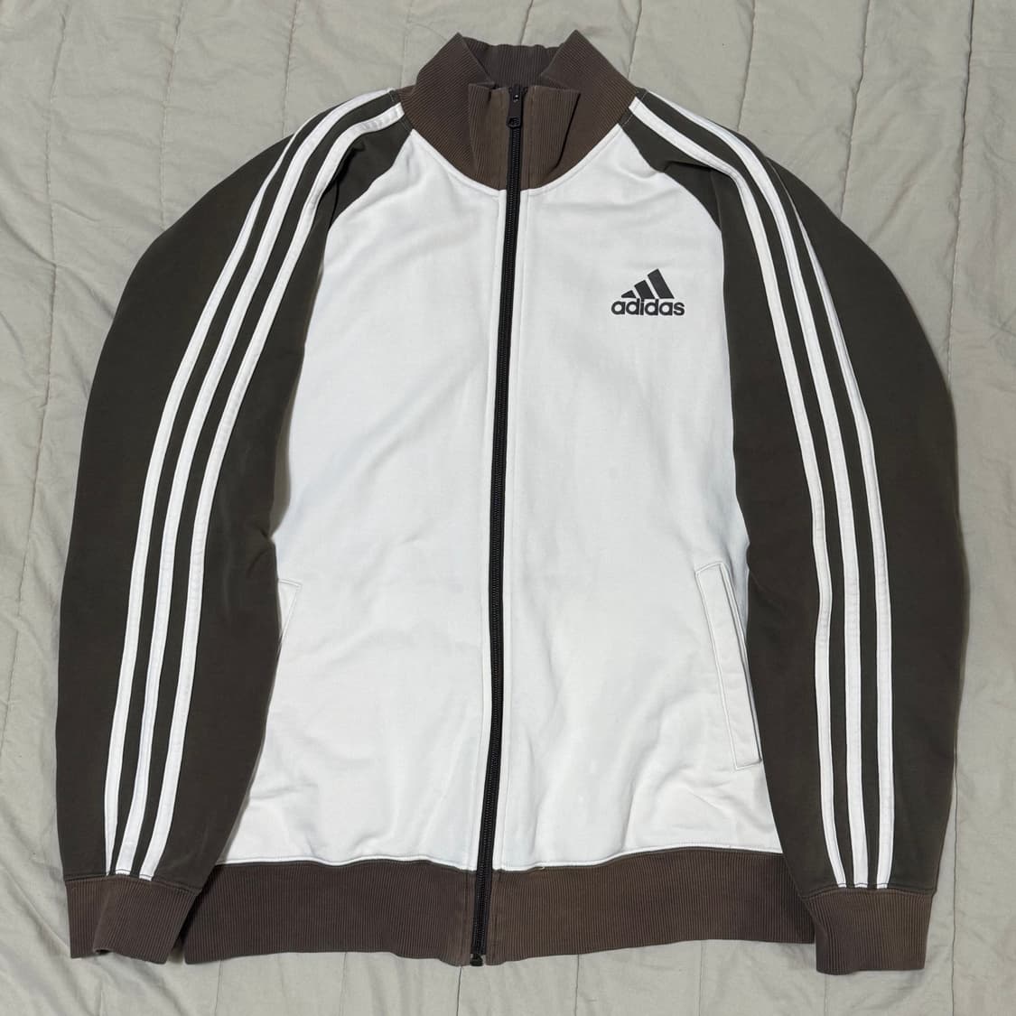 아디다스 희귀 대대장 브라운 면져지 코튼 트랙탑 상품이미지2