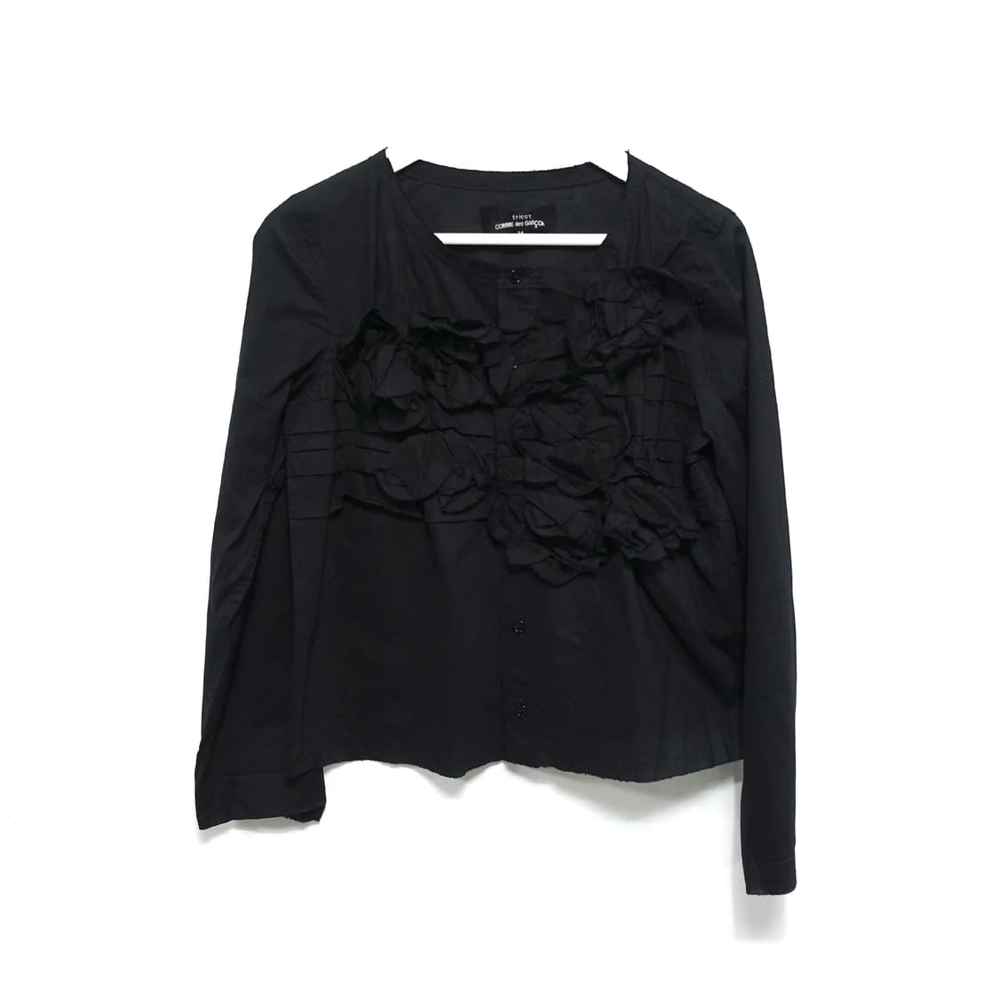 [M]COMMEDESGARCONS 꼼데가르송 플라워 프릴 블라우스 상품이미지1