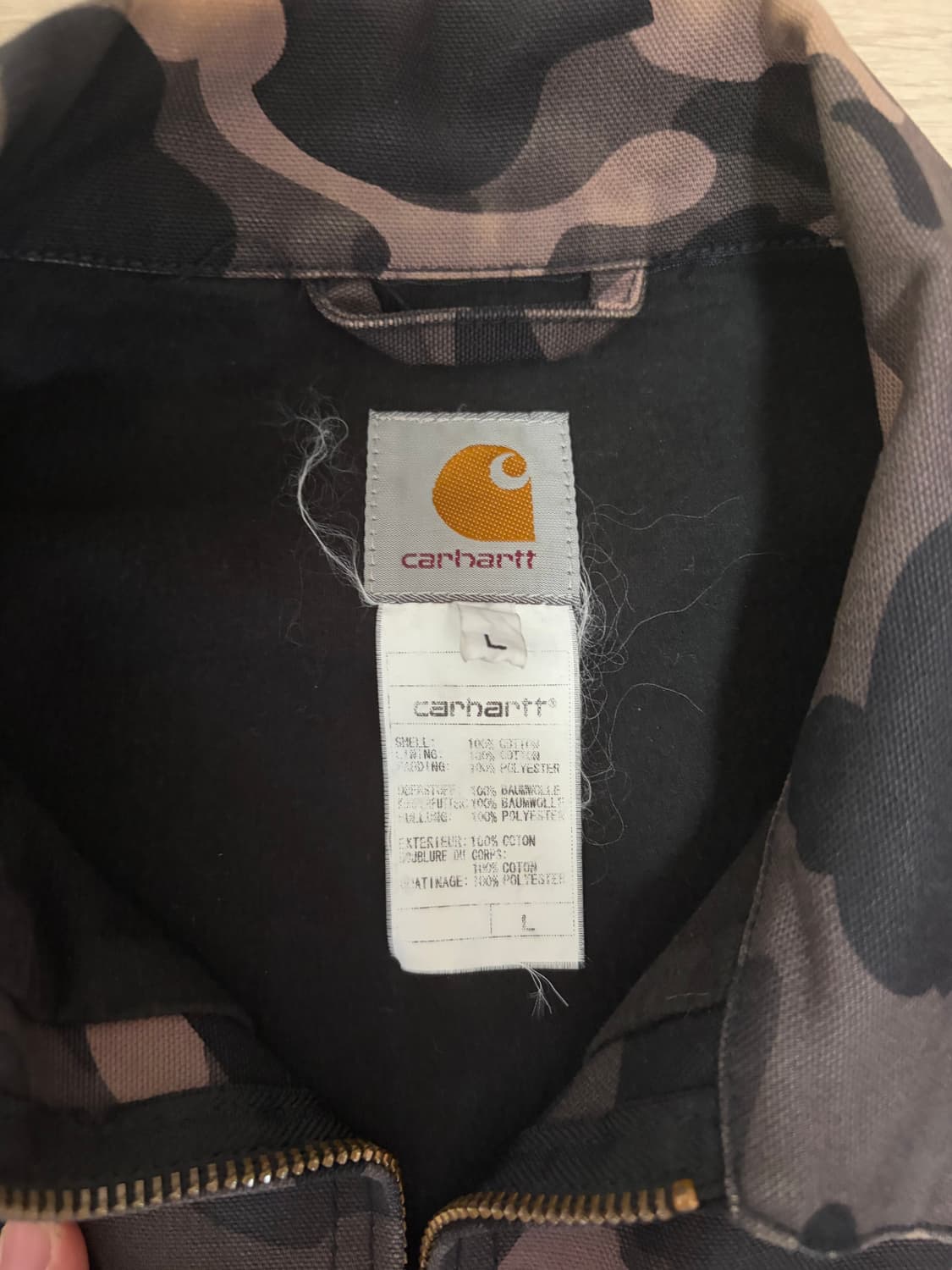 베이프 칼하트 2006년 디트로이트 자켓 블랙 상품이미지4