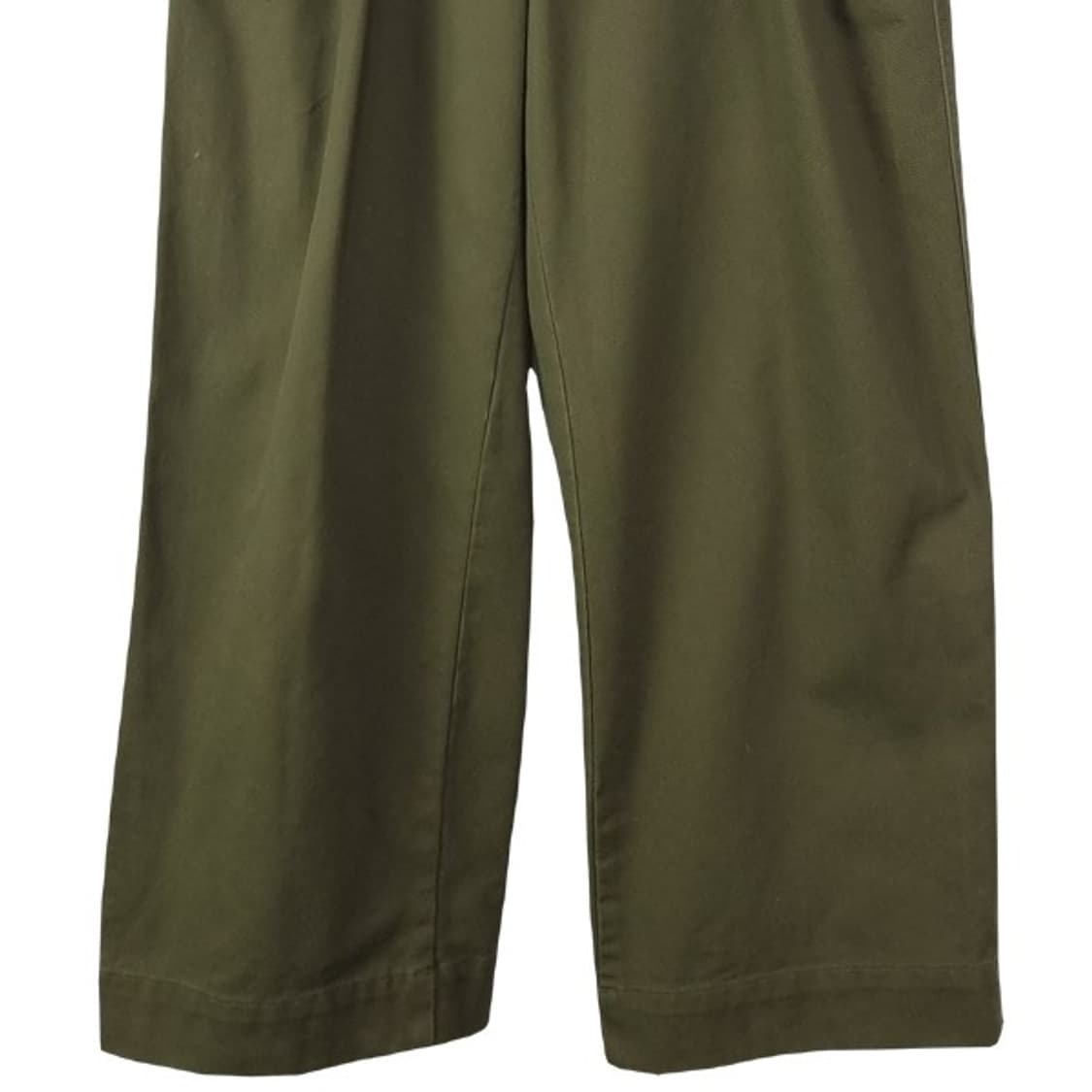 [유니클로 U 르메르] 루즈 핀턱 벵티드 팬츠 올리브 M18816 상품이미지5