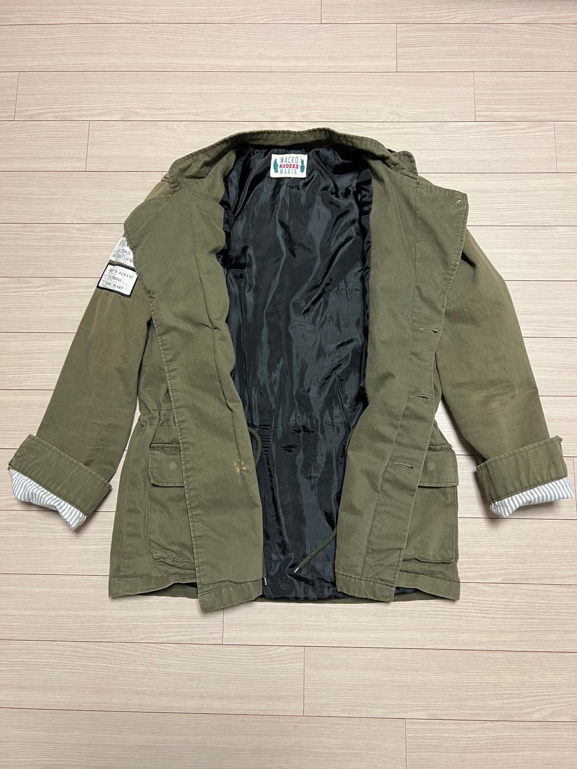 와코마리아st 밀리터리 필드 자켓 야상 올리브 카키 / L 상품이미지4