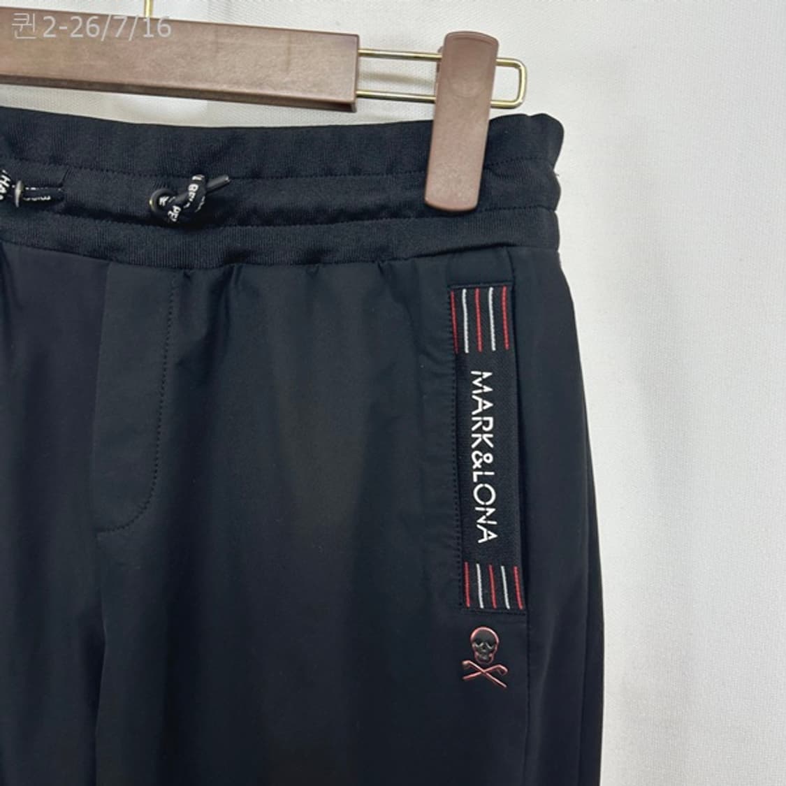 마크앤로나 여자 골프 밴딩 춘추 조거 팬츠바지 검정 75 상품이미지4
