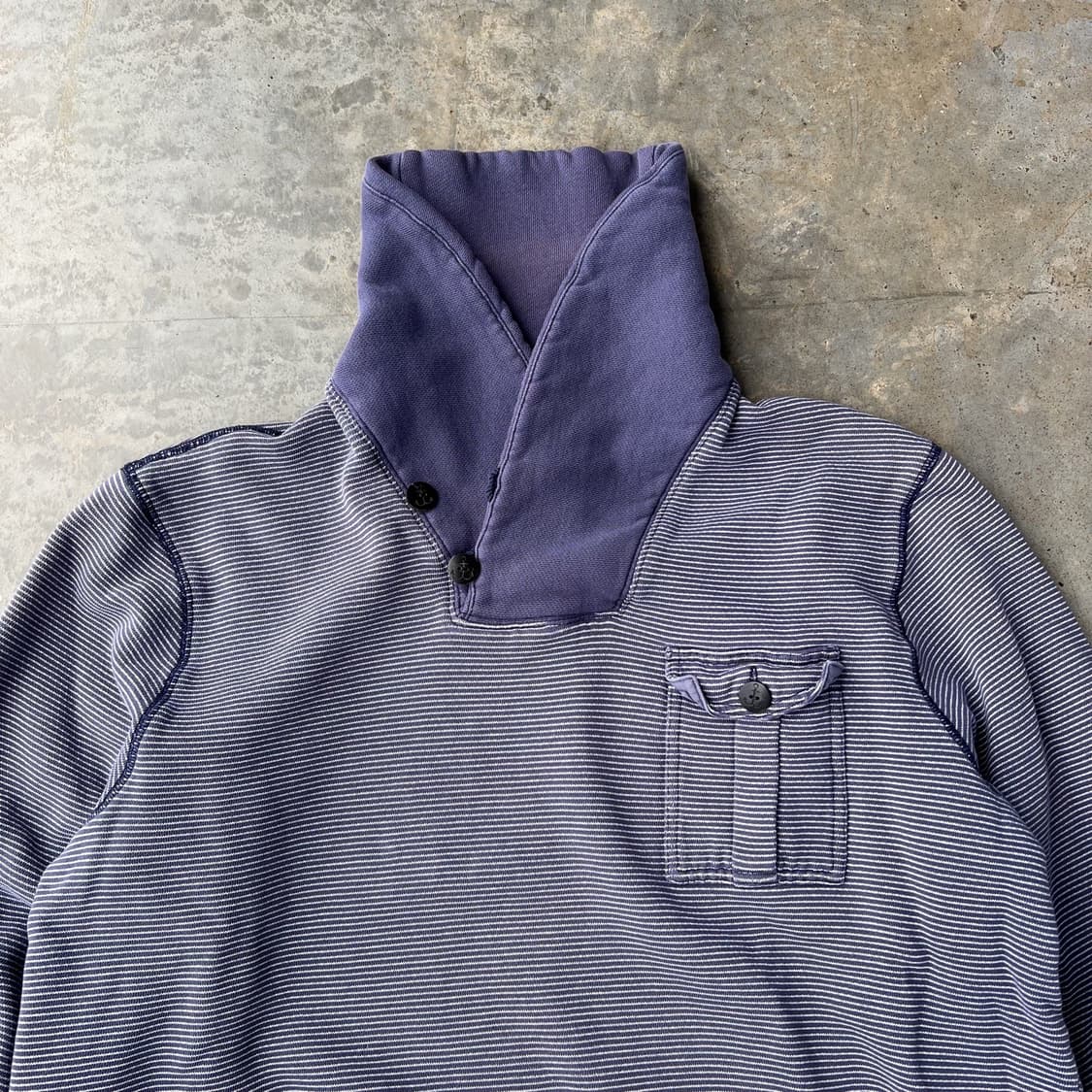 90s RRL 더블알엘 쇼 칼라 스트라이프 스웻셔츠 상품이미지2