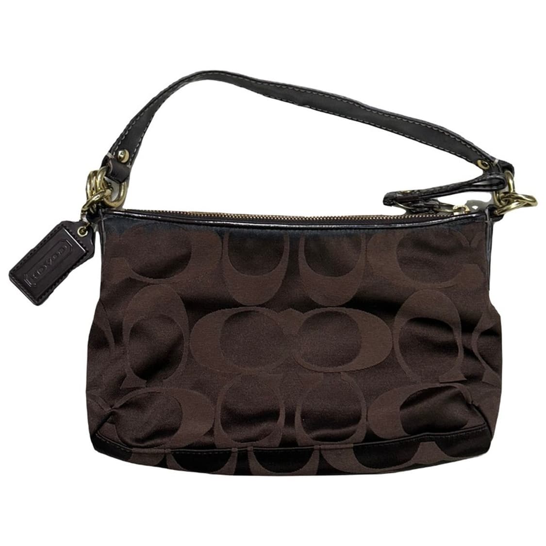 코치 시그니처 패턴 패브릭 모카브라운 숄더백 상품이미지6