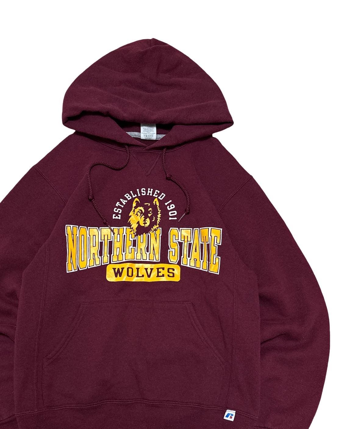 러셀 노던 스테이트 울브스 버건디 후드티 상품이미지2