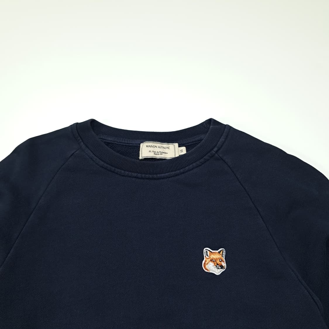 CL864 XS 메종키츠네 폭스헤드 네이비 맨투맨 스웻셔츠 상품이미지2