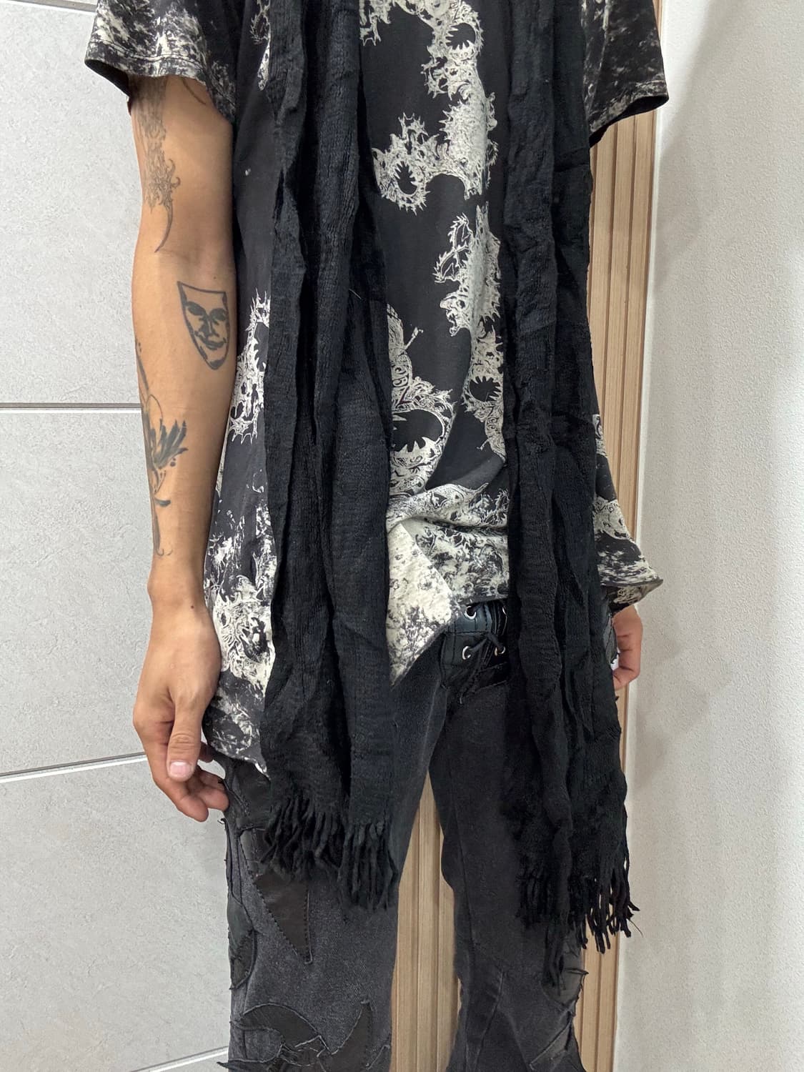 11. Black minimal scarf 2.8 상품이미지3