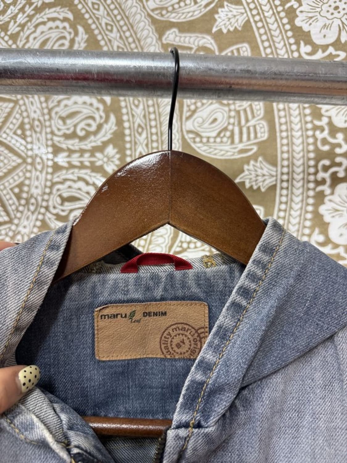 MARU DENIM 빈티지 워싱 후드 데님자켓 상품이미지5