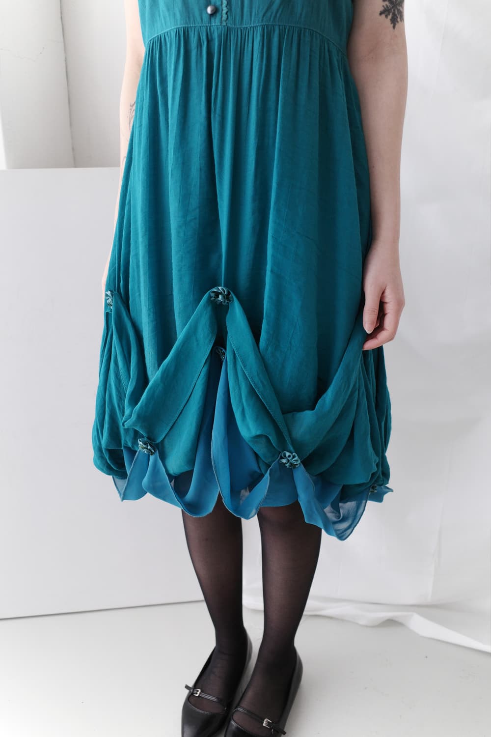 flower beads sleeveless dress 상품이미지8