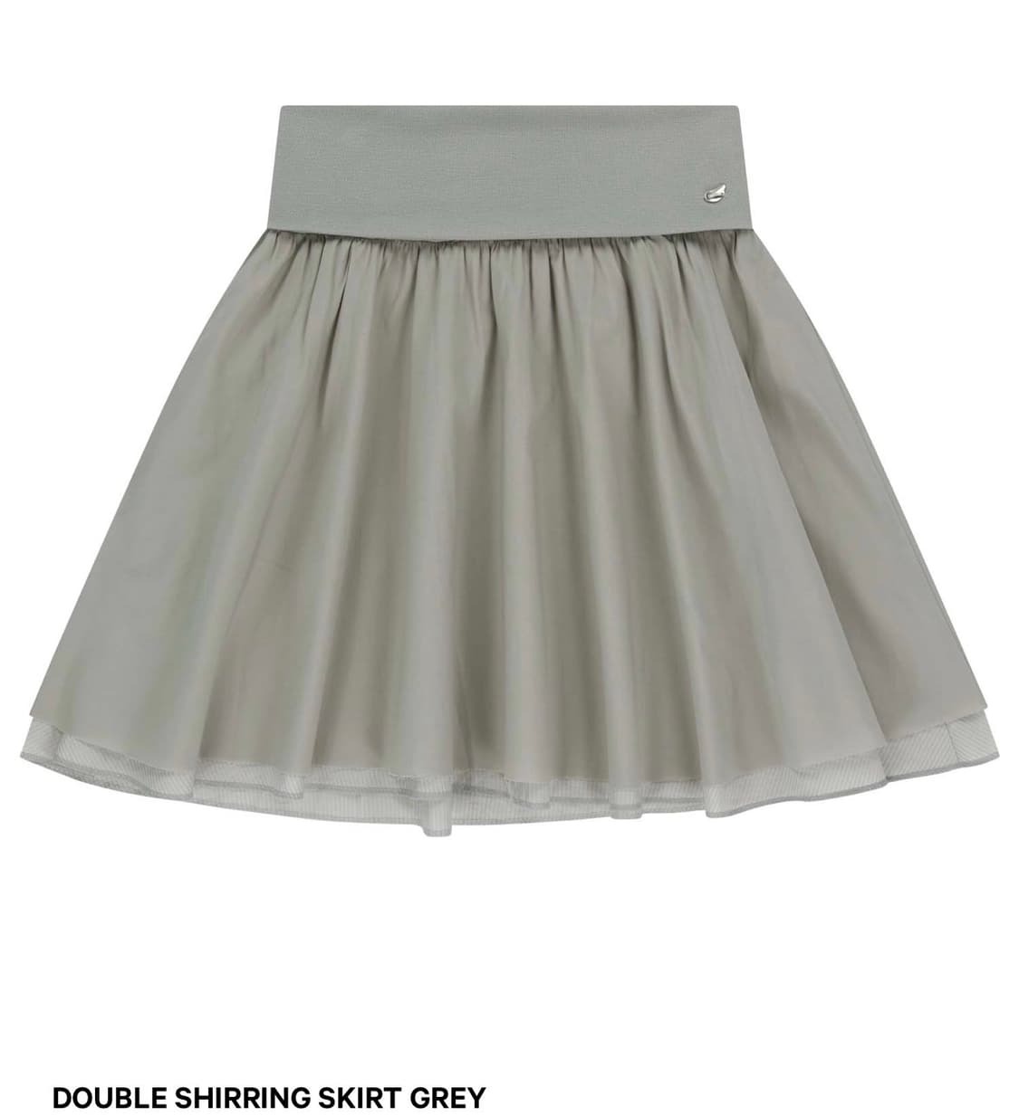 코이세이오 더블 셔링 스커트 그레이2 상품이미지1