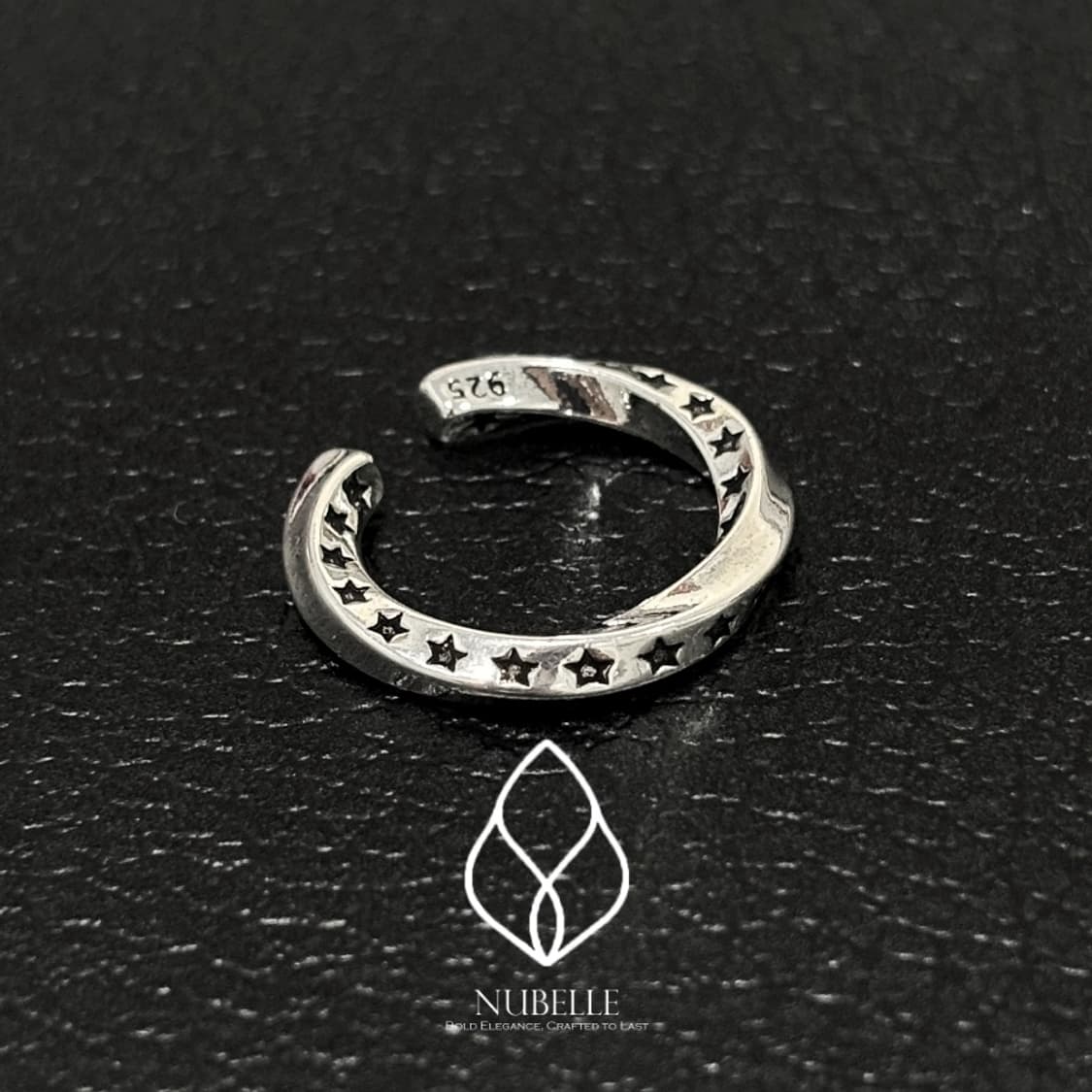 🌗 Twisted star ring /트위스트 925실버 스타 반지 상품이미지1