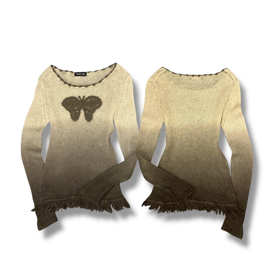 y2k 그라데이션 그런지 니트 y09130  상품이미지1