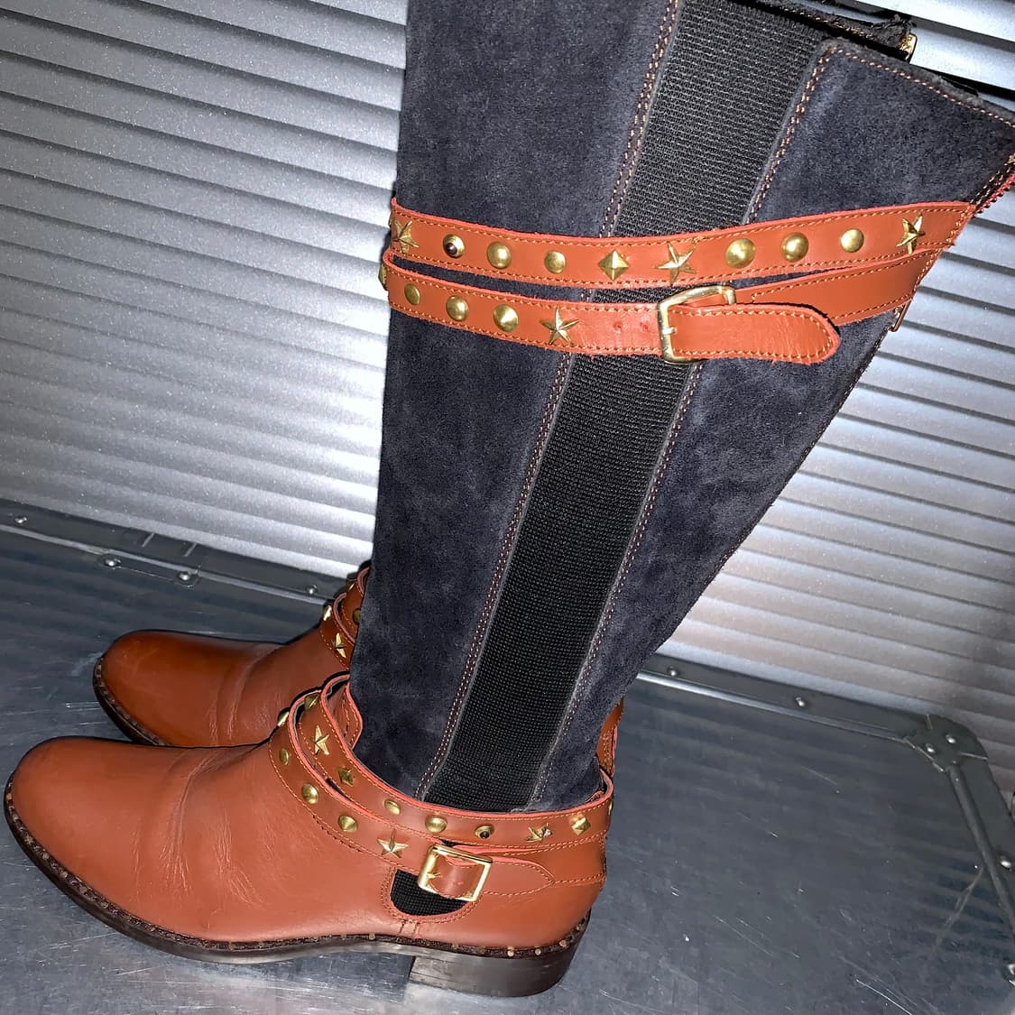 00s 르네 스타 스터드 스웨이드 웨스턴 부츠 상품이미지4