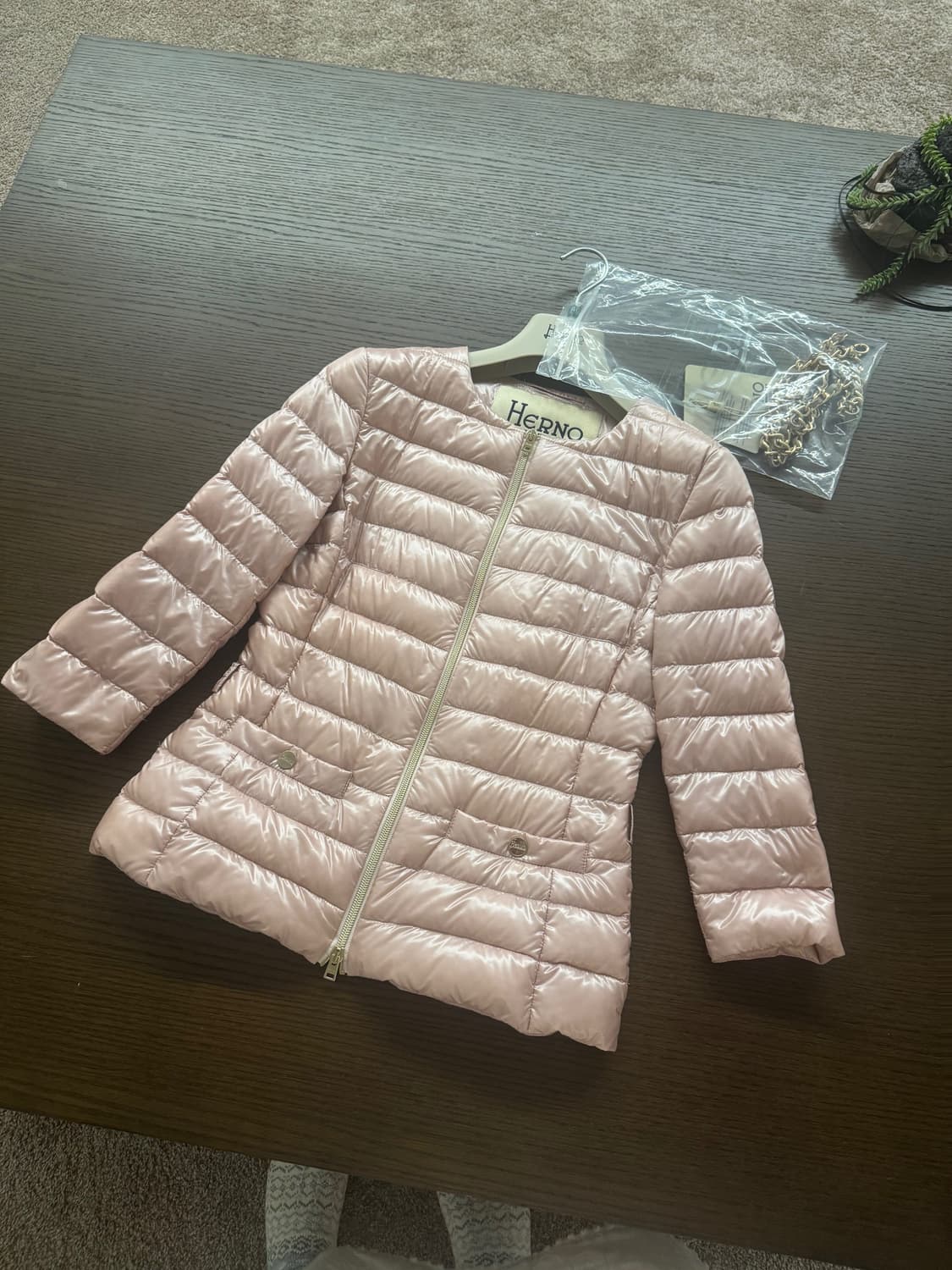 에르노 여성 경량패딩 40 핑크 상품이미지1