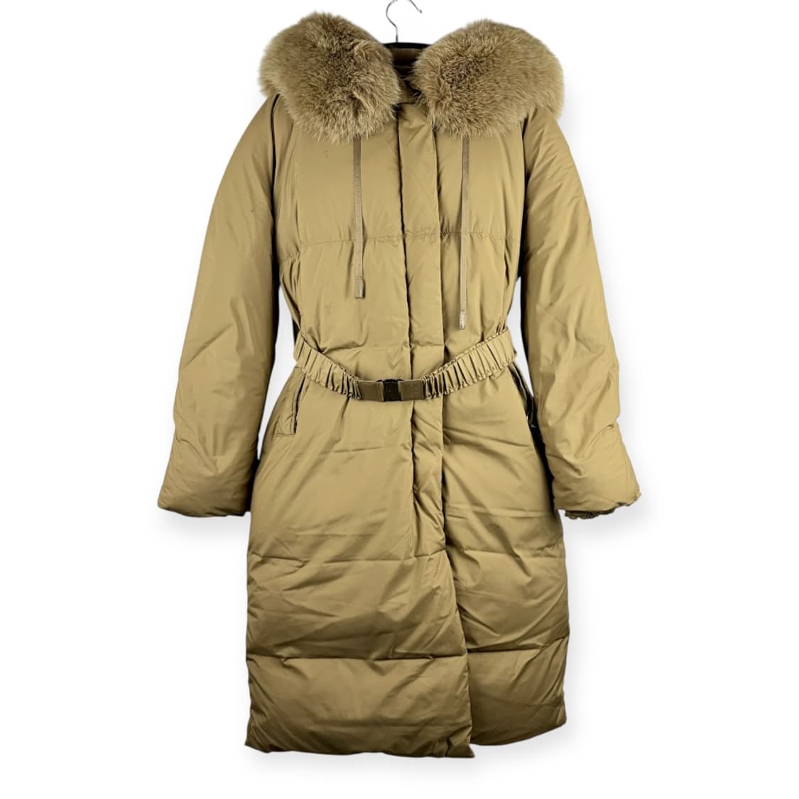 (F) 시스템 우먼스 폭스퍼 구스다운 롱 패딩 상품이미지1