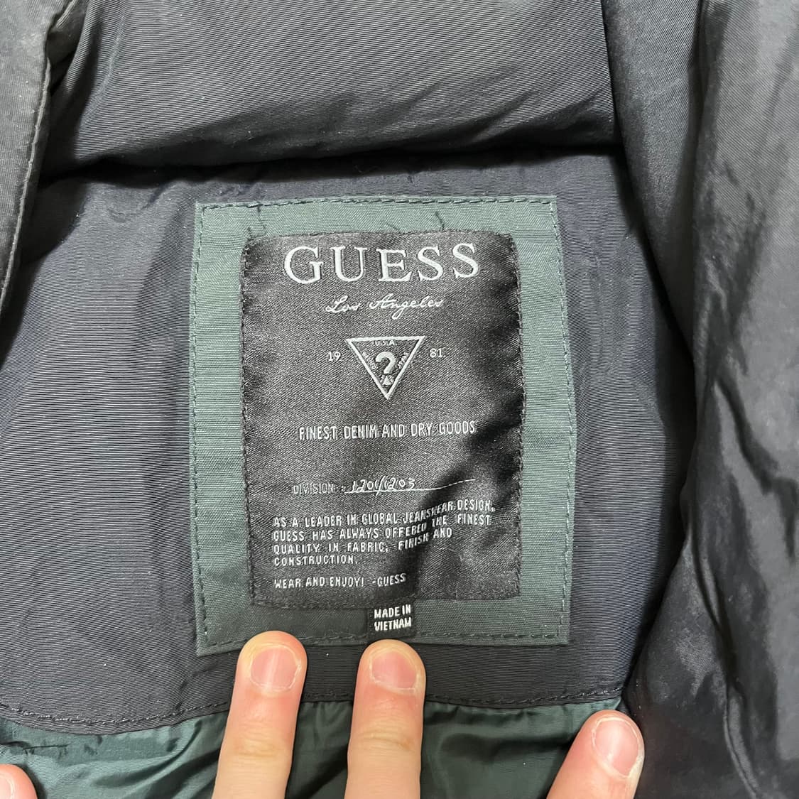 게스 남성 덕다운 패딩 상품이미지5