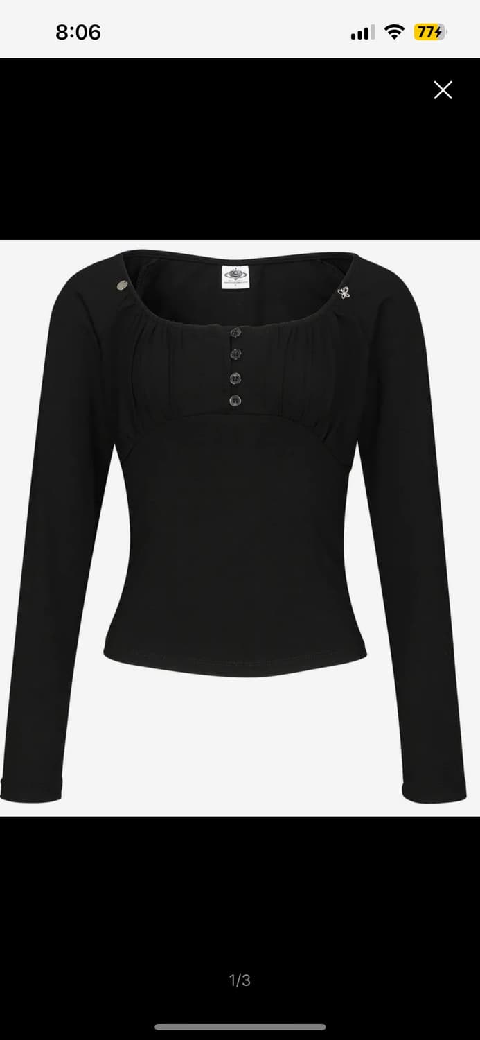 [플라즈마스페어] BIJOU T-SHIRT IN BLACK(셔링 티셔츠) 상품이미지1
