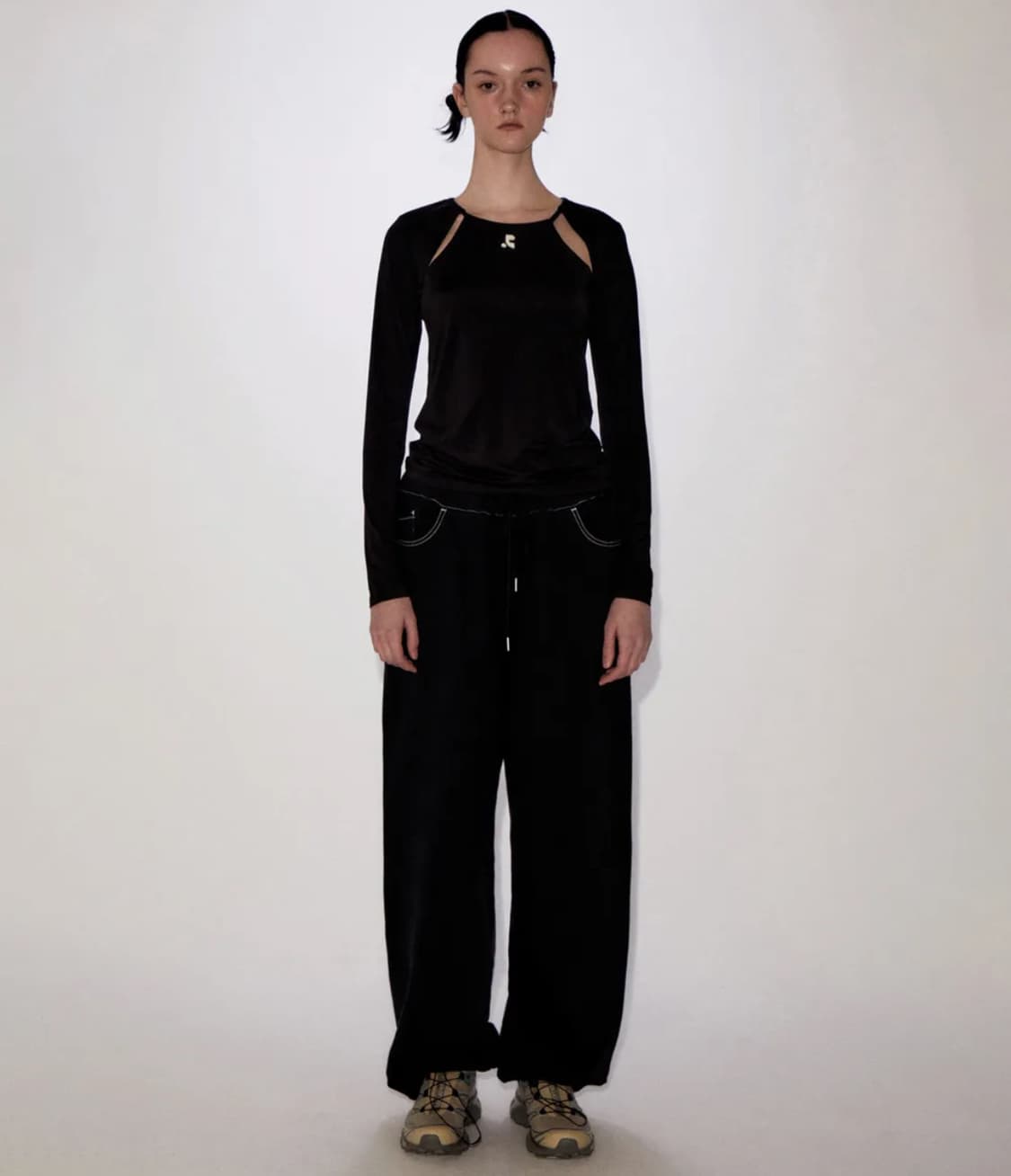 레스트앤레크레이션 RR 로고 스티치 팬츠 상품이미지1