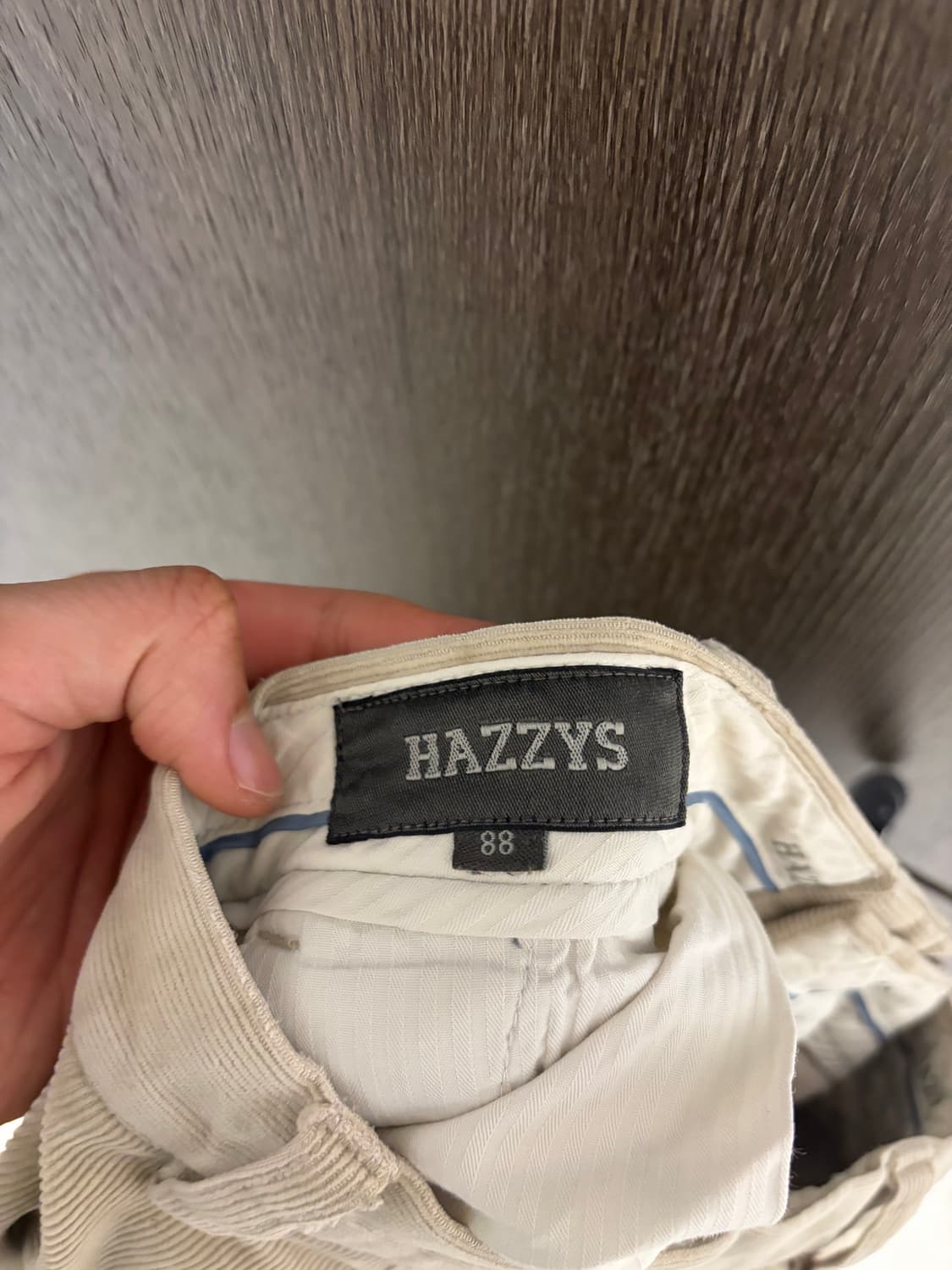 HAZZYS 헤지스 베이지 코듀로이 바지 32 상품이미지4