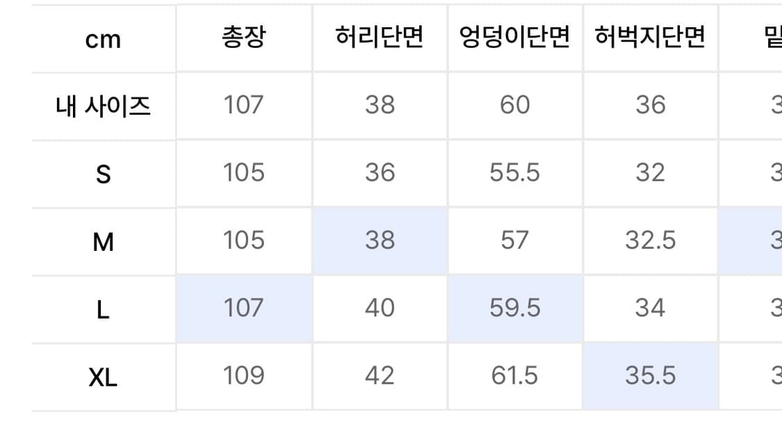 트릴리온 바이오스톤 워싱 와이드 데님 팬츠 (BEIGE BLUE) L 상품이미지3