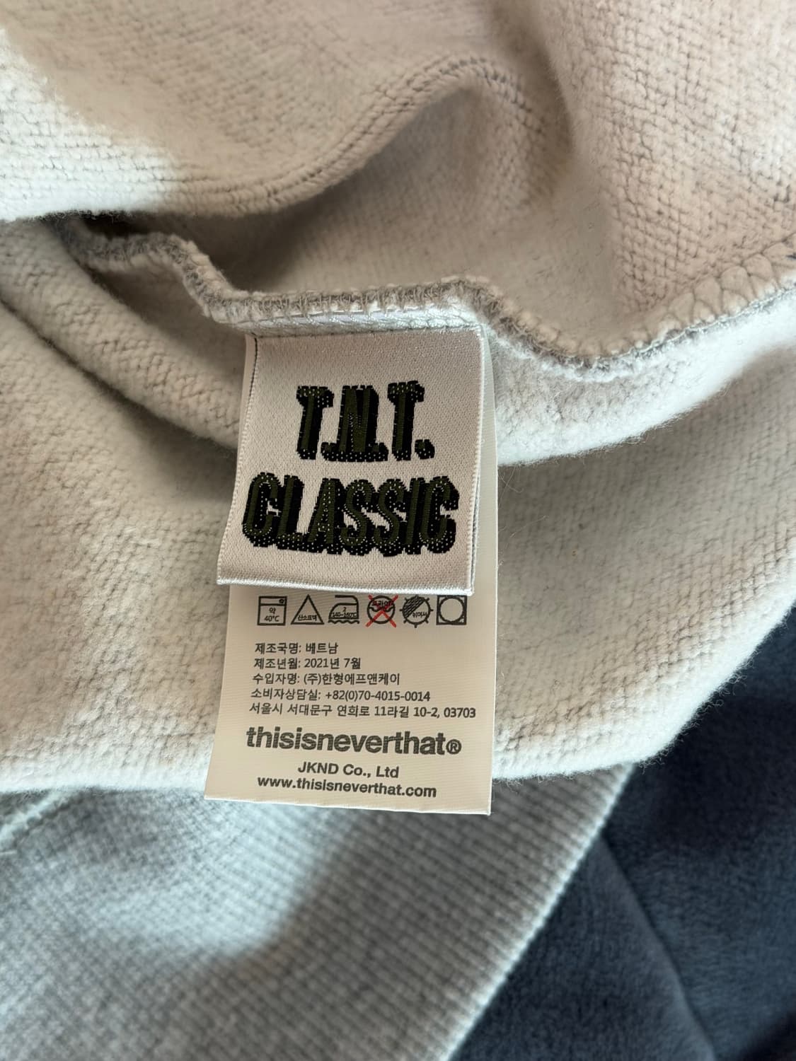 (M) 디스이즈네버댓 기모맨투맨(새상품급) 상품이미지5