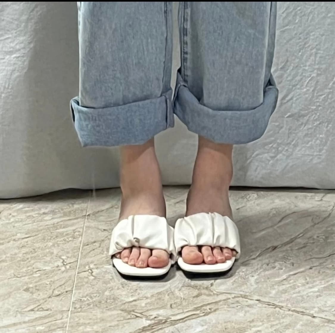 슈펜 셔링 샌들 아이보리 230 굽4cm 품절상품 상품이미지7