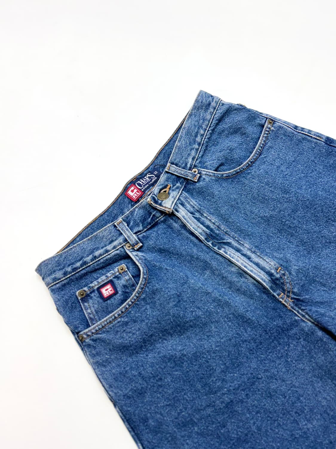 Chaps Ralph Lauren 90s 스톤 워시 데님 버뮤다 숏츠팬ㅊ 상품이미지2