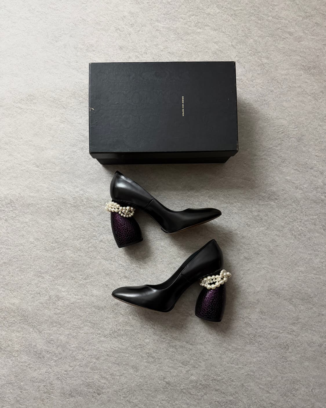 드리스반노튼 진주 펌프스힐 상품이미지1