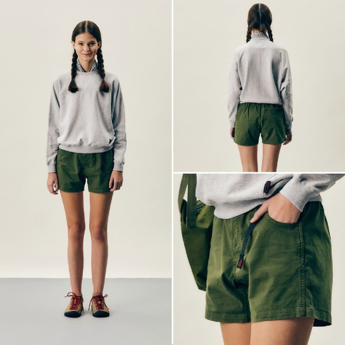 그라미치 베리 쇼츠 올리브 S 상품이미지1