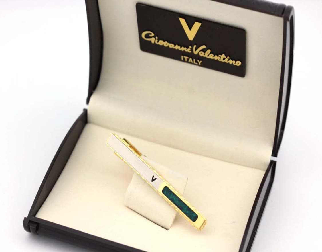 지아니 발렌티노 A+등급 5.2cm 남자 명품 넥타이핀 상품이미지1