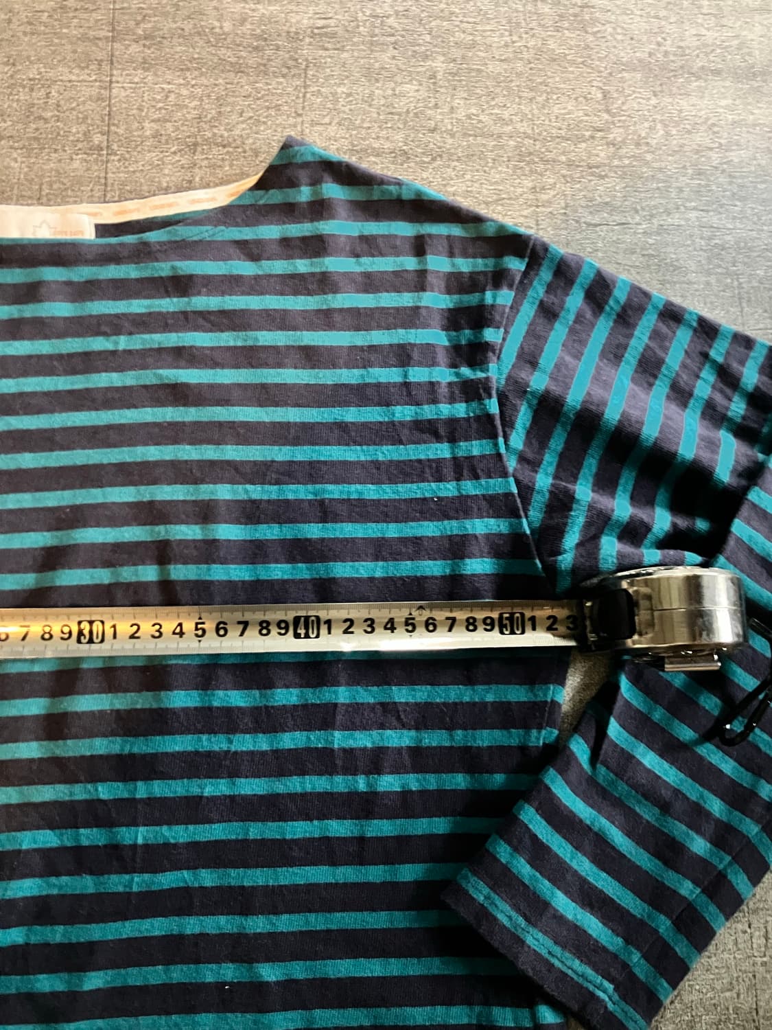 일본빈티지 Logosdays 올드스쿨아메카지 스트라이프 긴팔티셔츠에 상품이미지2