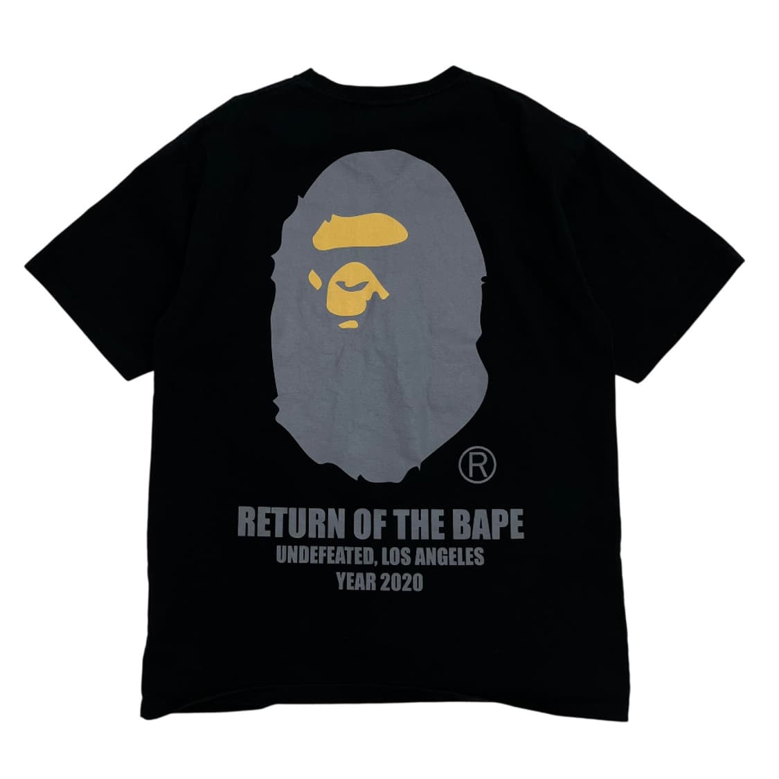 2020 베이프 X 언디피티드 빅사루 블랙 반팔 XL 상품이미지4