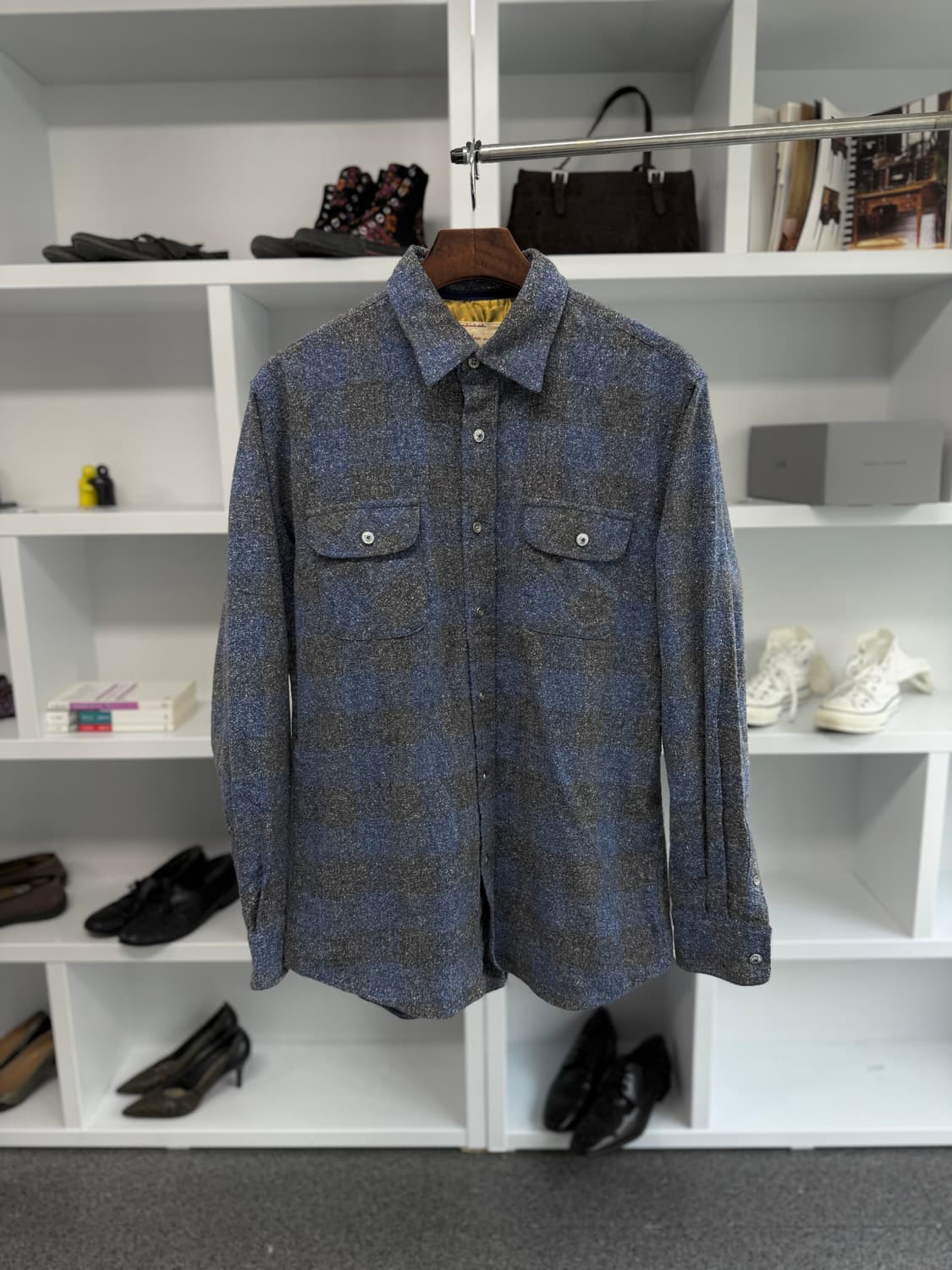 빈티지 네프 체크 셔츠 상품이미지1