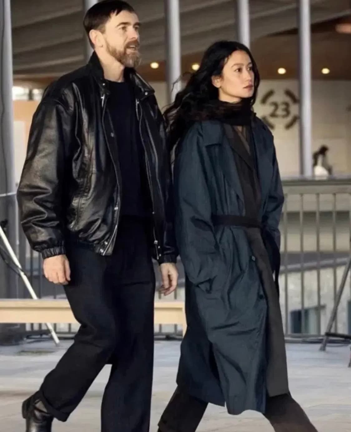 르메르 22fw 크링클드 레더 블루종 M 상품이미지4