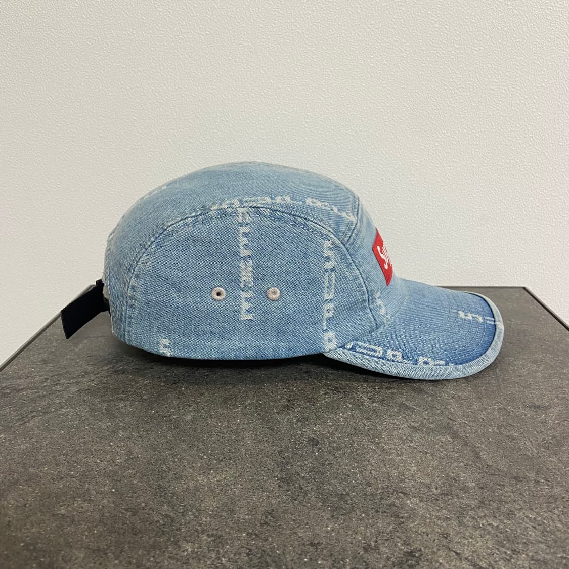 (OS) 슈프림 박스로고 캠프캡 모자 워시드 데님 상품이미지2