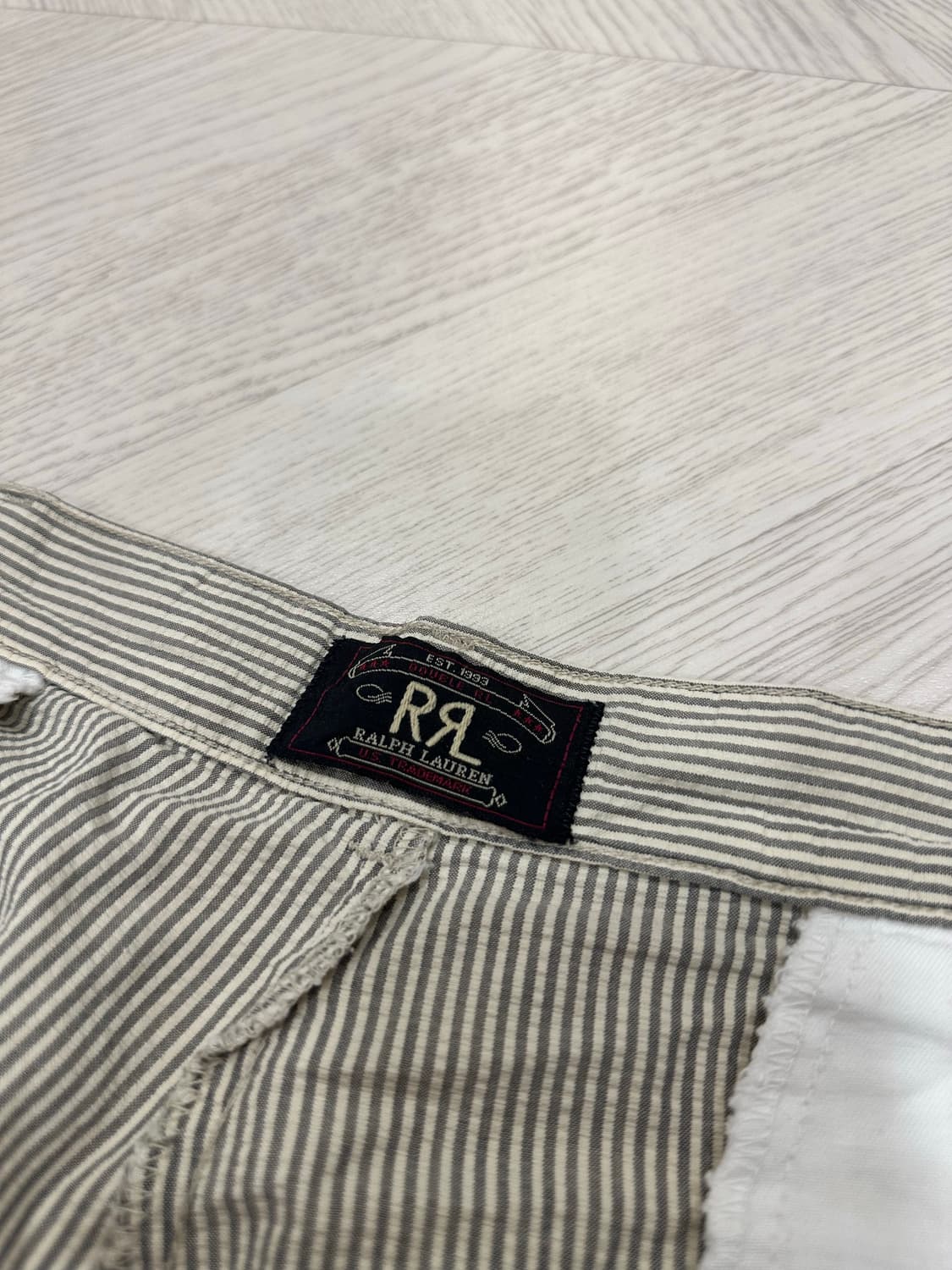 🇺🇸 90s RRL 더블알엘 시어서커 스트라이프 팬츠 (~34) 상품이미지3