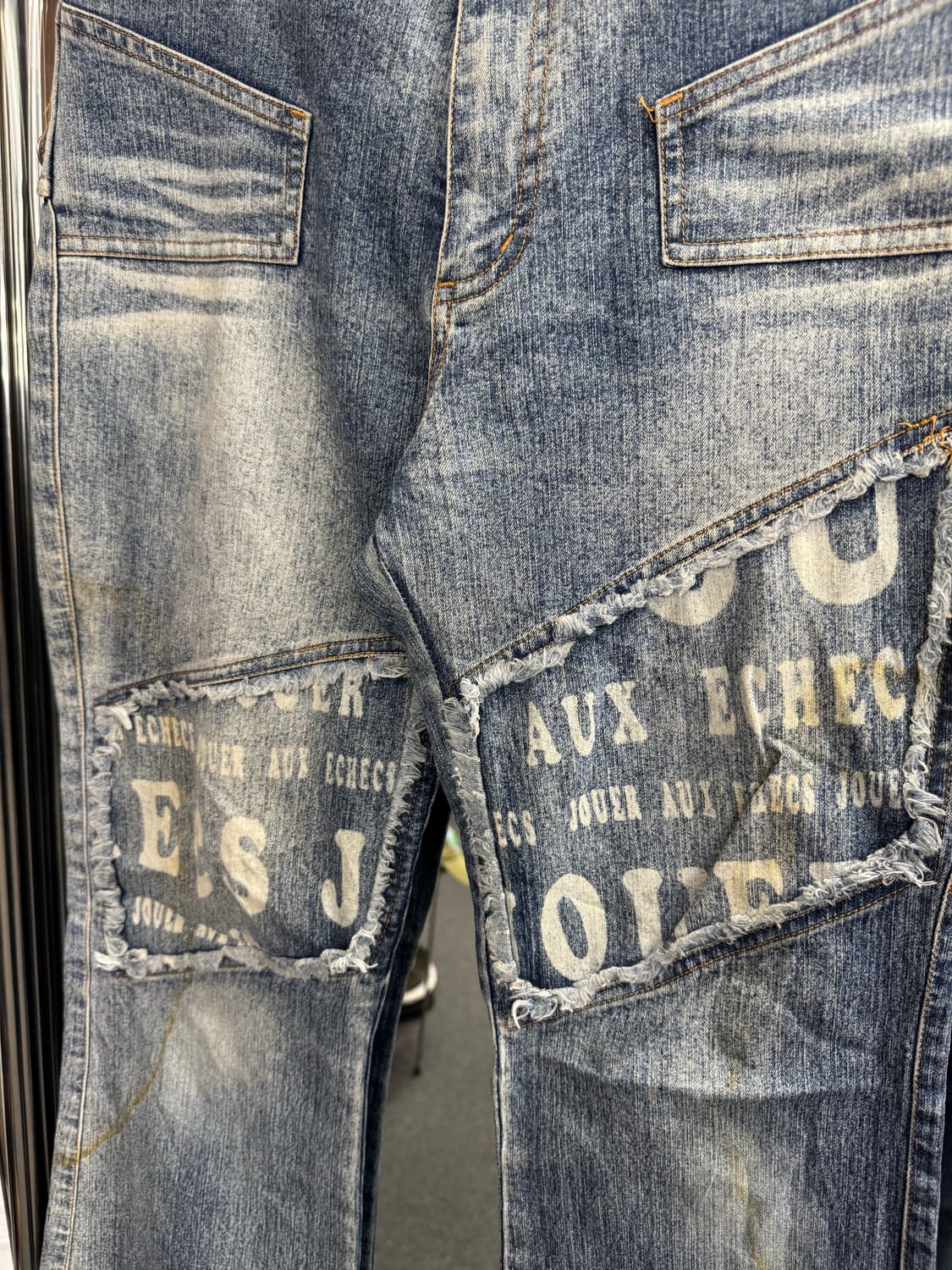 japanese vintage 여성 부츠컷 포켓데님팬츠 상품이미지2