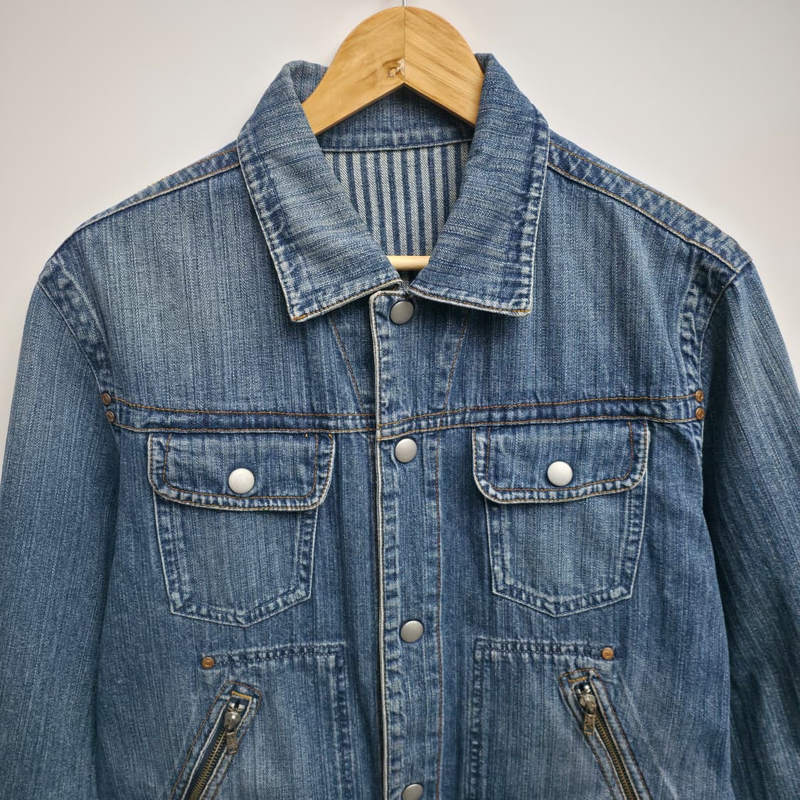 [L] 디젤 리버시블 히코리 데님 자켓 상품이미지3