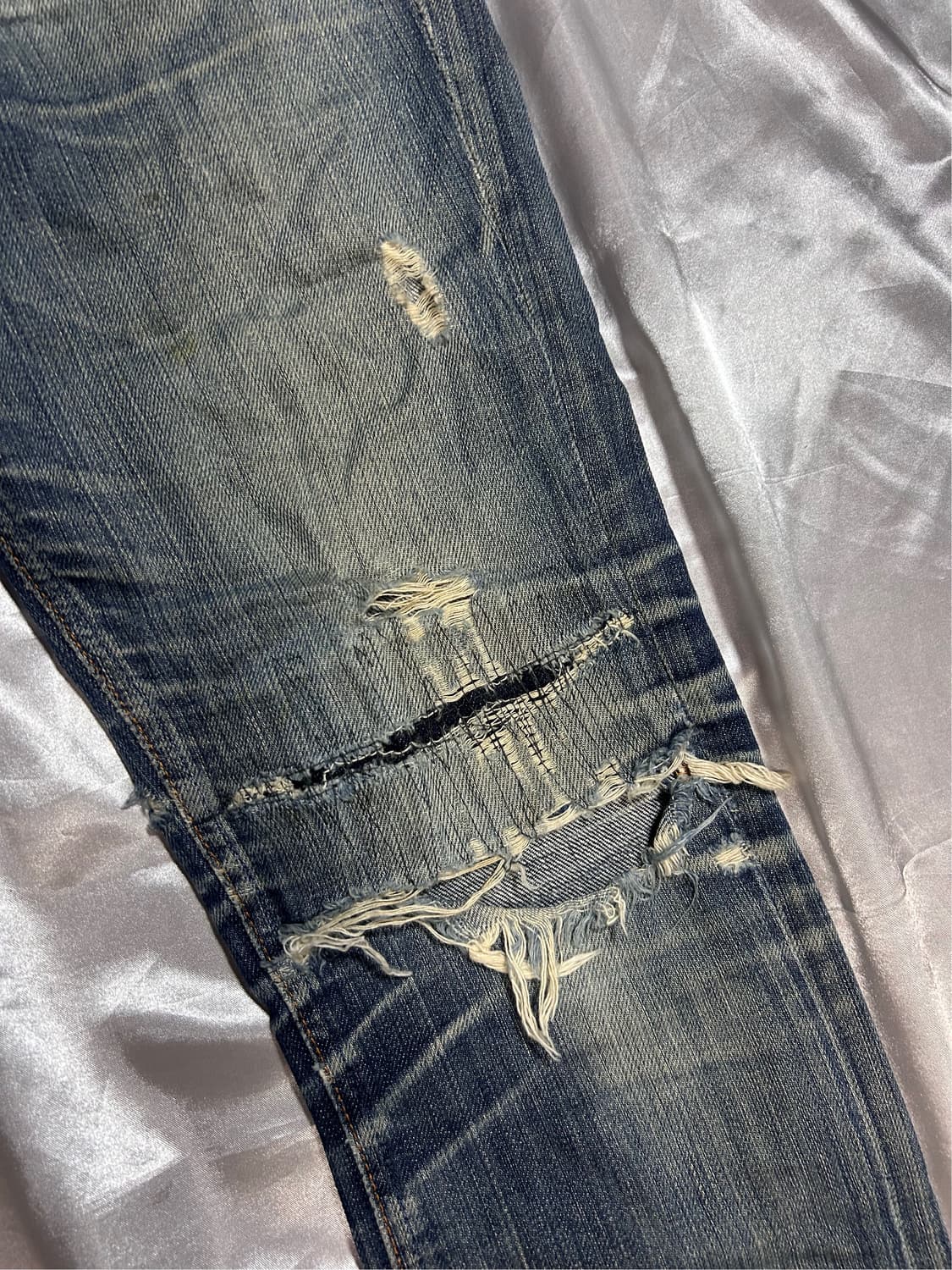 Nudie Jeans damage grunge denim pants 상품이미지5