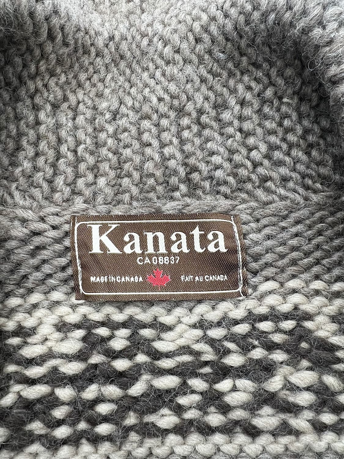 카나타 딥 브라운 바이슨 헤비 숄 카라 코위찬 스웨터 자켓 상품이미지7