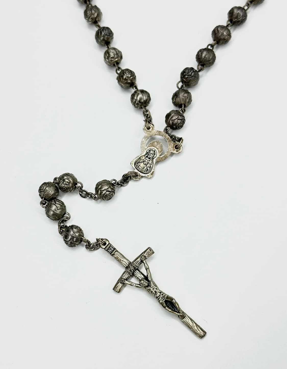 Antique dark cross crucifix necklace  상품이미지1