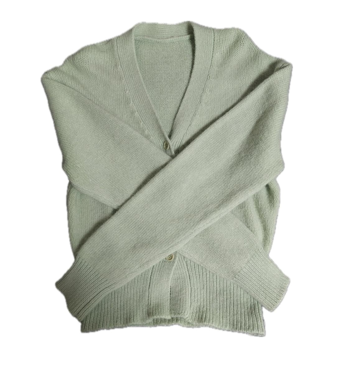 헤어리 니트 가디건 상품이미지2