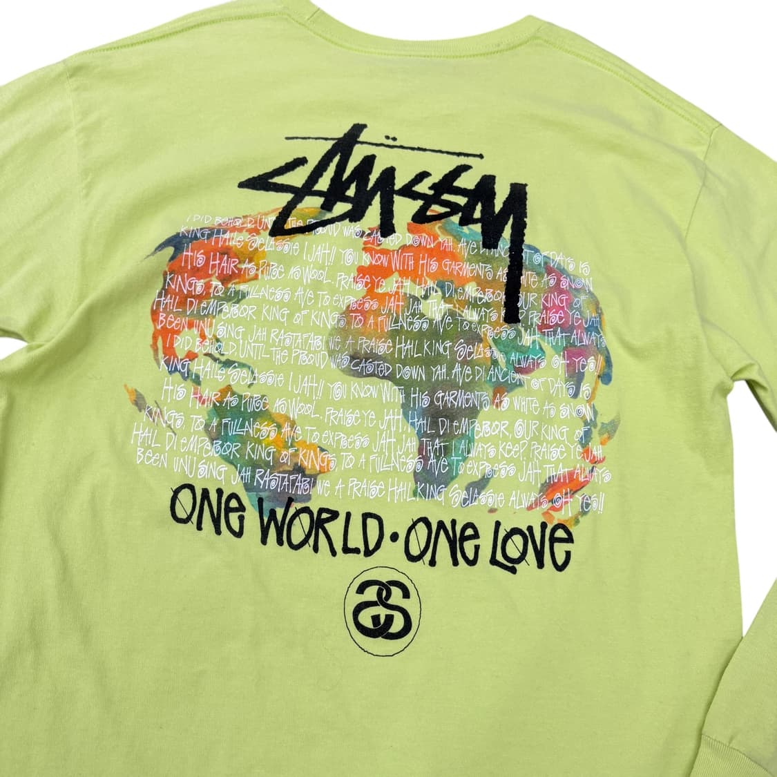 스투시 원 월드 롱슬리브 라임 상품이미지3